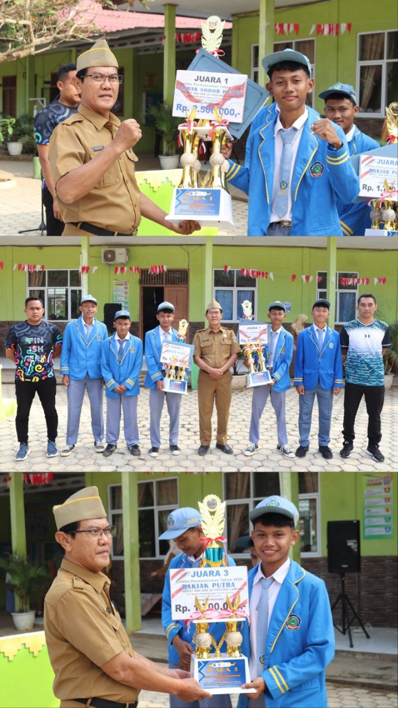 Raihan Juara 1 Lomba Gobak Sodor dan Juara 3 Lomba Bakiak pleh UPTD Museum ketransmigrasian Prov Lam